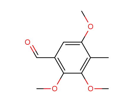 Molecular Structure of 85071-59-6 (Benzaldehyde, 2,3,5-trimethoxy-4-methyl-)