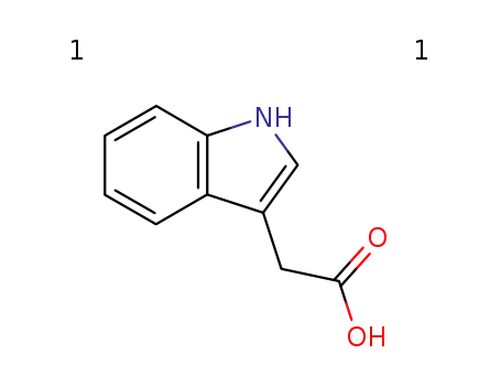 Molecular Structure of 87-51-4 (Indole-3-acetic acid)