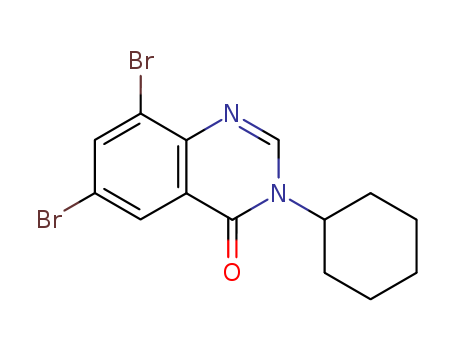 4(3H)-Quinazolinone, 6,8-dibromo-3-cyclohexyl-