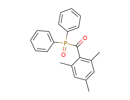 Molecular Structure of 75980-60-8 (Diphenyl(2,4,6-trimethylbenzoyl)phosphine oxide)