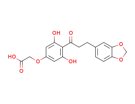2,6-dihydroxy-3',4'-(methylenedioxy)-4-(carboxymethoxy)dihydrochalcone