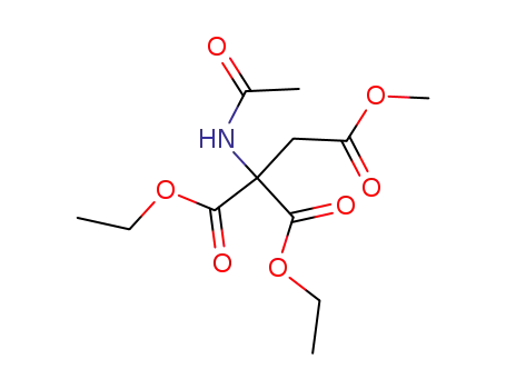 2-Acetylamino-2-ethoxycarbonyl-succinic acid 1-ethyl ester 4-methyl ester