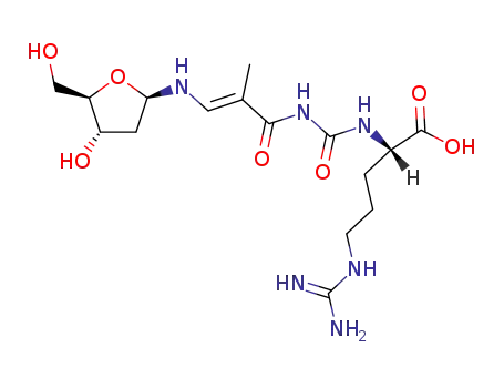 (S)-5-Guanidino-2-{3-[(E)-3-((2R,4S,5R)-4-hydroxy-5-hydroxymethyl-tetrahydro-furan-2-ylamino)-2-methyl-acryloyl]-ureido}-pentanoic acid