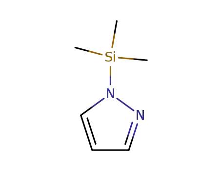 Molecular Structure of 18156-75-7 (1-(Trimethylsilyl)-1H-pyrazole)