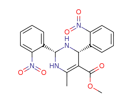 6-Methyl-2,4-bis-(2-nitrophenyl)-1,2,3,4-tetrahydropyrimidin-5-carbonsaeuremethylester
