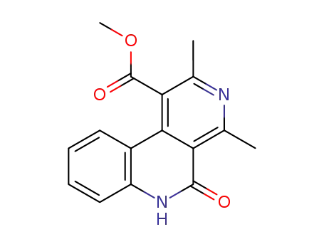 5,6-Dihydro-2,4-dimethyl-5-oxo-3,6-diazaphenanthren-1-carbonsaeuremethylester