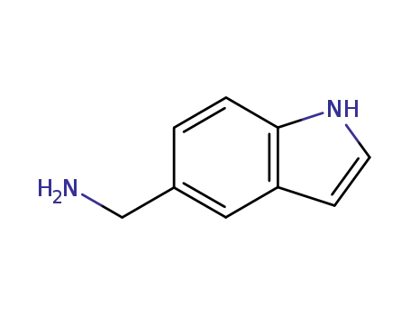 Molecular Structure of 81881-74-5 (C-(1H-INDOL-5-YL)-METHYLAMINE)