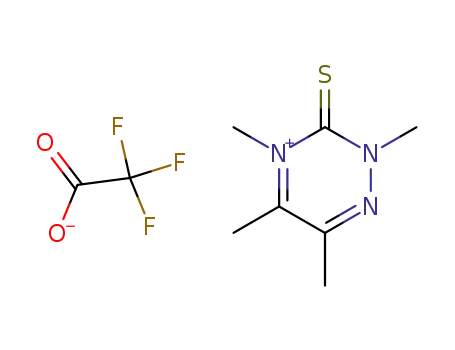 Trifluoro-acetate2,4,5,6-tetramethyl-3-thioxo-2,3-dihydro-[1,2,4]triazin-4-ium;