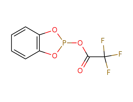 Molecular Structure of 85233-01-8 (1,3,2-Benzodioxaphosphole, 2-[(trifluoroacetyl)oxy]-)