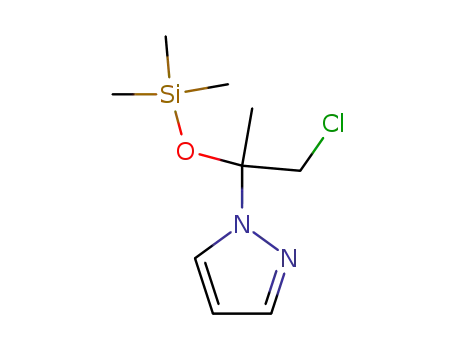 (chloro-1' trimethylsiloxy-2' isopropyl)-1 pyrazole