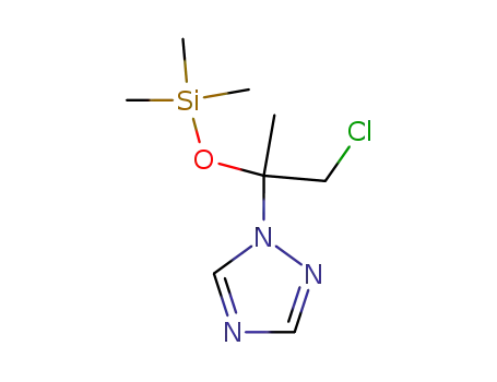(chloro-1' trimethylsiloxy-2' isopropyl)-1 triazole-1,2,4