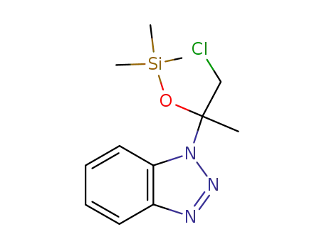 (chloro-1' trimethylsiloxy-2' isopropyl)-1 benzotriazole