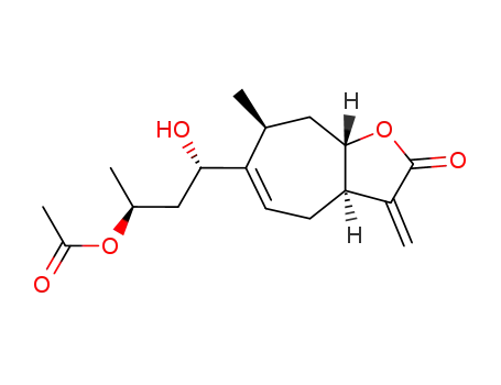 (2S,4S)-4-hydroxy-4-((3aR,7S,8aS)-7-methyl-3-methylene-2-oxo-3,3a,4,7,8,8a-hexahydro-2H-cyclohepta[b]furan-6-yl)butan-2-yl acetate