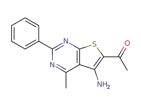 6-acetyl-5-amino-4-methyl-2-phenylthieno[2,3-d]pyrimidine