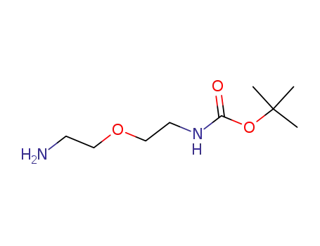 Molecular Structure of 127828-22-2 (Carbamic acid, [2-(2-aminoethoxy)ethyl]-, 1,1-dimethylethyl ester (9CI))