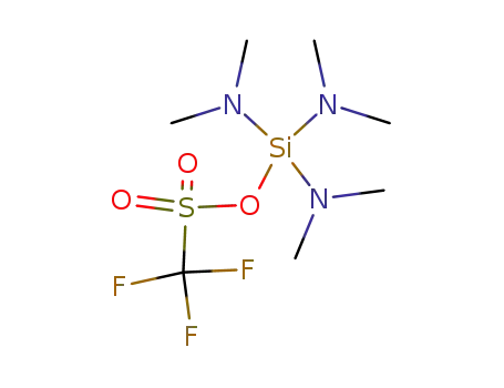 Molecular Structure of 155166-32-8 (Methanesulfonic acid, trifluoro-, tris(dimethylamino)silyl ester)