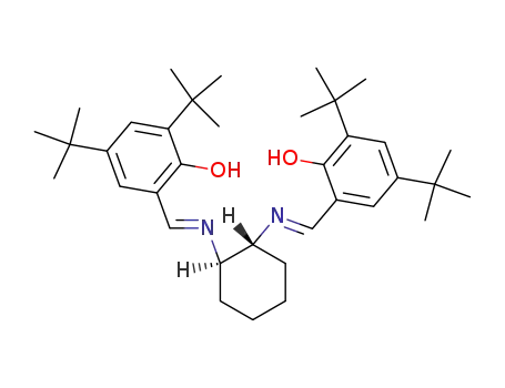 Molecular Structure of 135616-40-9 ((R,R)-(-)-N,N'-Bis(3,5-di-tert-butylsalicylidene)-1,2-cyclohexanediamine)