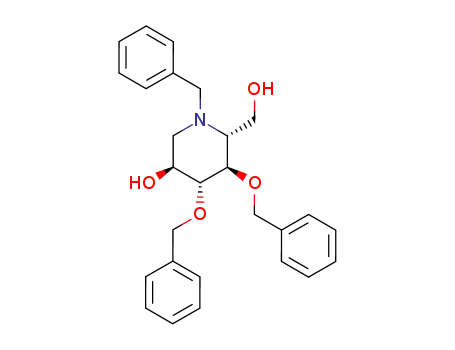 N-benzyl-3,4-di-O-benzyl-1,5-dideoxy-1,5-imino-D-glucitol