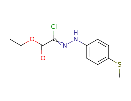 [(4-methylthio-phenyl)hydrazono]chloroacetic acid ethyl ester