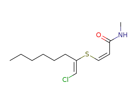 (Z)-3-{1-[1-Chloro-meth-(E)-ylidene]-heptylsulfanyl}-N-methyl-acrylamide