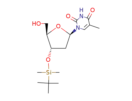 Molecular Structure of 40733-27-5 (3'-O-(T-BUTYLDIMETHYLSILYL)THYMIDINE)