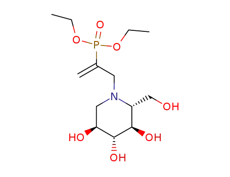 [1-((2R,3R,4R,5S)-3,4,5-Trihydroxy-2-hydroxymethyl-piperidin-1-ylmethyl)-vinyl]-phosphonic acid diethyl ester