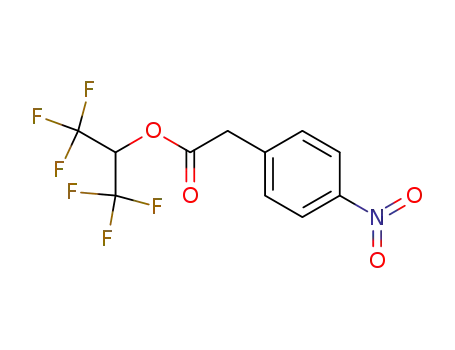 (4-Nitro-phenyl)-acetic acid 2,2,2-trifluoro-1-trifluoromethyl-ethyl ester