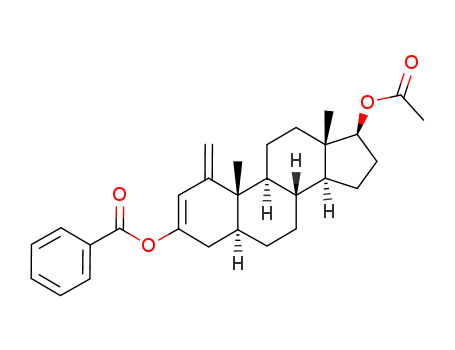 Benzoic acid (5S,8R,9S,10S,13S,14S,17S)-17-acetoxy-10,13-dimethyl-1-methylene-4,5,6,7,8,9,10,11,12,13,14,15,16,17-tetradecahydro-1H-cyclopenta[a]phenanthren-3-yl ester