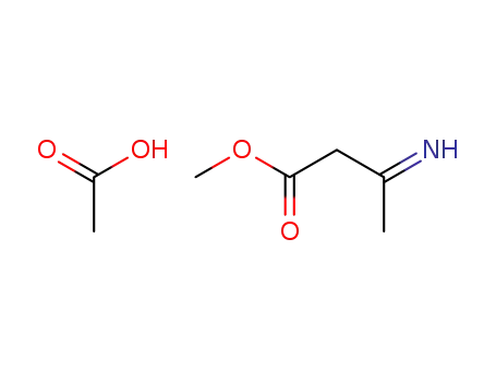 3-Imino-butyric acid methyl ester; compound with acetic acid
