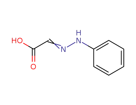 Molecular Structure of 6000-60-8 (Acetic acid, (phenylhydrazono)- (9CI))
