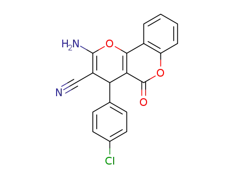 2-amino-4-(4-chlorophenyl)-4,5-dihydro-5-oxopyrano[3,2-c]chromene-3-carbonitrile