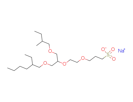 12-ethyl-8-(4-methyl-2-oxa-1-hexyl)-4,7,10-trioxa-1-hexadecanesulfonic acid sodium salt