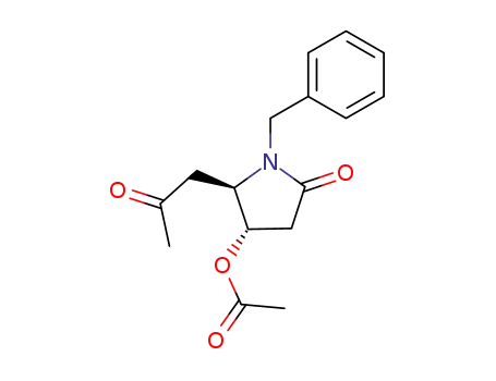 acetic acid (2R,3S)-1-benzyl-5-oxo-2-(2-oxo-propyl)-pyrrolidin-3-yl ester