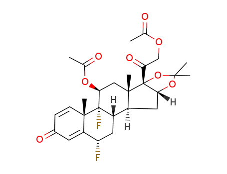 11β,21-diacetoxy-6α,9α-difluoro-16α,17-[(1-methylethylidene)bis(oxy)]pregna-1,4-diene-3,20-dione
