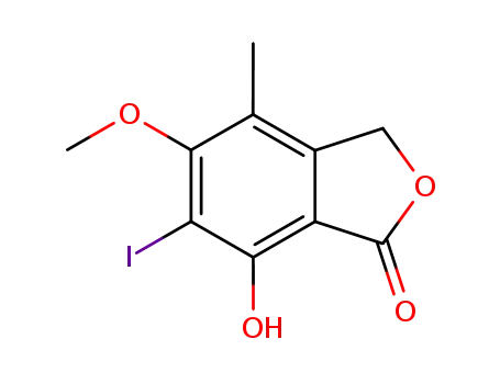 7-hydroxy-6-iodo-5-methoxy-4-methylisobenzofuran-1(3H)-one