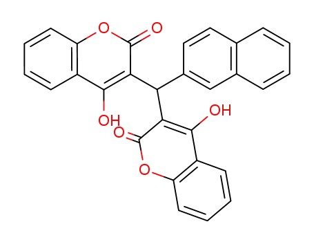 4-hydroxy-3-((4-hydroxy-2-oxo-2H-chromen-3-yl)(naphthalen-2-yl)methyl)-2H-chromen-2-one