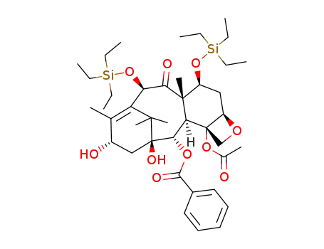 Molecular Structure of 149107-84-6 (7,10-Bis[O-(triethylsilyl)]-10-deacetyl Baccatin III)