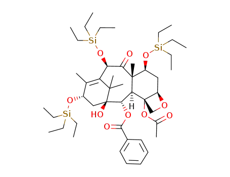 7,10,13-tris(triethylsilyl)-10-deacetylbaccatin III