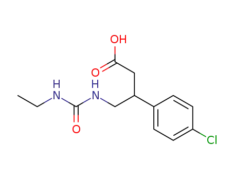3-(4-chlorophenyl)-4-(3-ethylureido)butyric acid