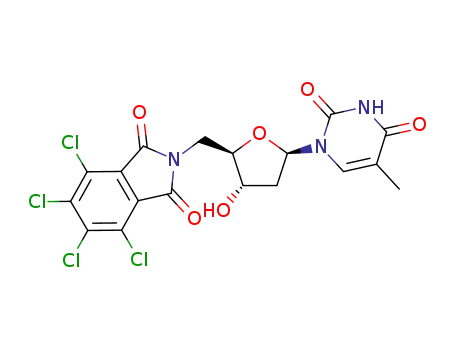 4,5,6,7-Tetrachloro-2-[(2R,3S,5R)-3-hydroxy-5-(5-methyl-2,4-dioxo-3,4-dihydro-2H-pyrimidin-1-yl)-tetrahydro-furan-2-ylmethyl]-isoindole-1,3-dione