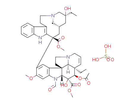 Methyl (1R,10S,11R,12R,19R)-11-acetyloxy-12-ethyl-4-[(13S)-17-ethyl-17-hydroxy-13-methoxycarbonyl-1,11-diazatetracyclo[13.3.1.04,12.05,10]nonadeca-4(12),5,7,9-tetraen-13-yl]-8-formyl-10-hydroxy-5-methoxy-8,16-diazapentacyclo[10.6.1.01,9.02,7.016,19]nonadeca-2,4,6,13-tetraene-10-carboxylate;sulfuric acid