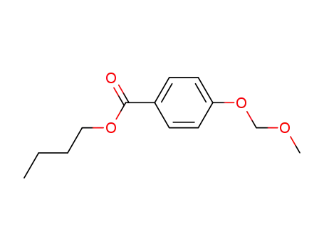 Molecular Structure of 251640-53-6 (Benzoic acid, 4-(methoxymethoxy)-, butyl ester)