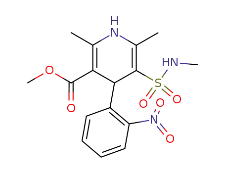 2,6-Dimethyl-5-methylsulfamoyl-4-(2-nitro-phenyl)-1,4-dihydro-pyridine-3-carboxylic acid methyl ester