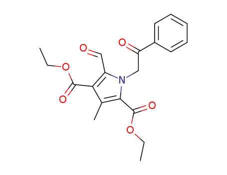 diethyl 5-formyl-3-methyl-1-(2-oxo-2-phenylethyl)-1H-pyrrole-2,4-dicarboxylate