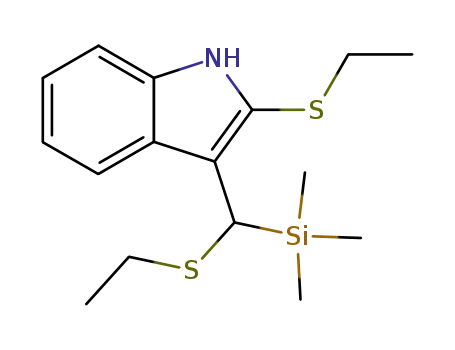 2-ethylsulfanyl-3-(ethylsulfanyl-trimethylsilanyl-methyl)-1H-indole