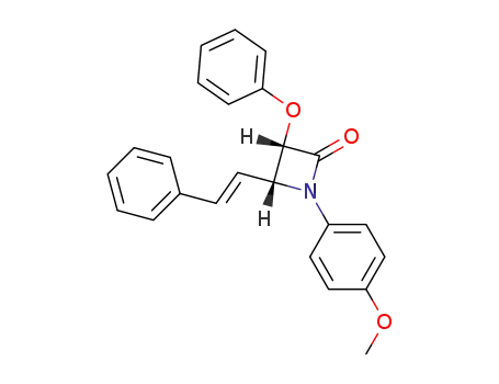 (3S,4R)-1-(4-Methoxy-phenyl)-3-phenoxy-4-((E)-styryl)-azetidin-2-one