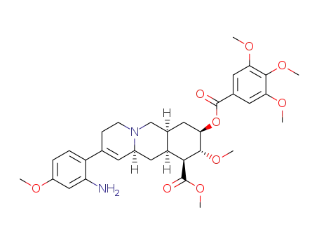 (6aS,8R,9R,10S,10aS,11aS)-2-(2-Amino-4-methoxy-phenyl)-9-methoxy-8-(3,4,5-trimethoxy-benzoyloxy)-3,6,6a,7,8,9,10,10a,11,11a-decahydro-4H-pyrido[1,2-b]isoquinoline-10-carboxylic acid methyl ester