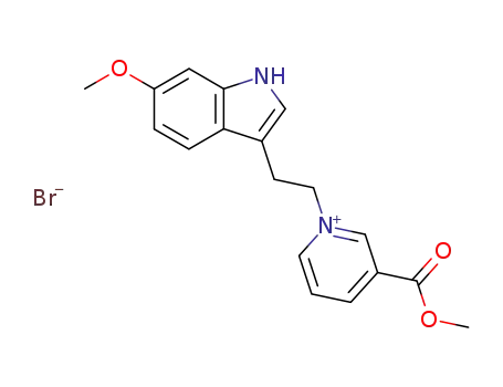 1-[2-[3-(6-methoxyindolyl)]ethyl]-3-carbomethoxypyridinium bromide