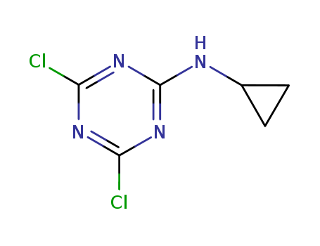 2-N-cyclopropylamino-4,6-dichloro triazine