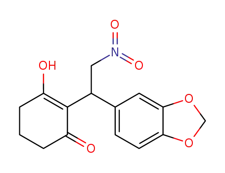 2-(1-benzo[1,3]dioxol-5-yl-2-nitro-ethyl)-3-hydroxy-cyclohex-2-enone
